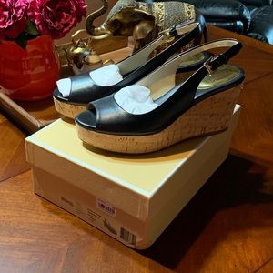 Michael Kors Natalia Sling Black Leather